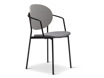 COCO METAL 359-M - Stackable steel chair with armrests by Origins 1971 - view 2